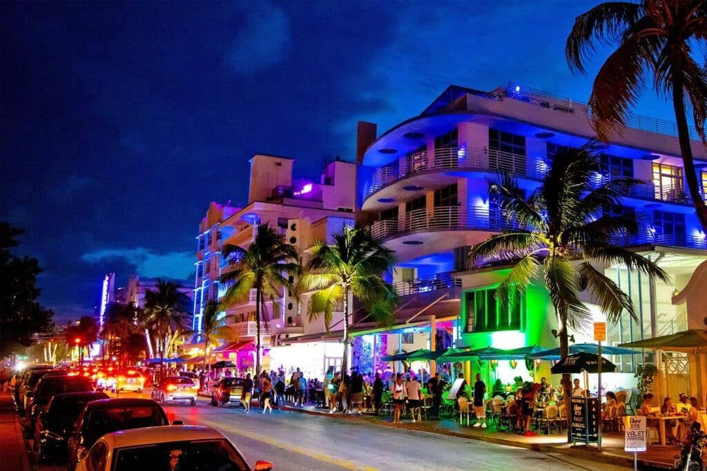 Calle Ocean Drive Miami Beach