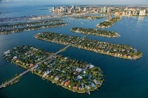 Venetian Islands Miami desde el Aire
